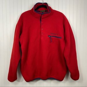 Timberland Vintage 90s Snap Fleece Sweatshirt